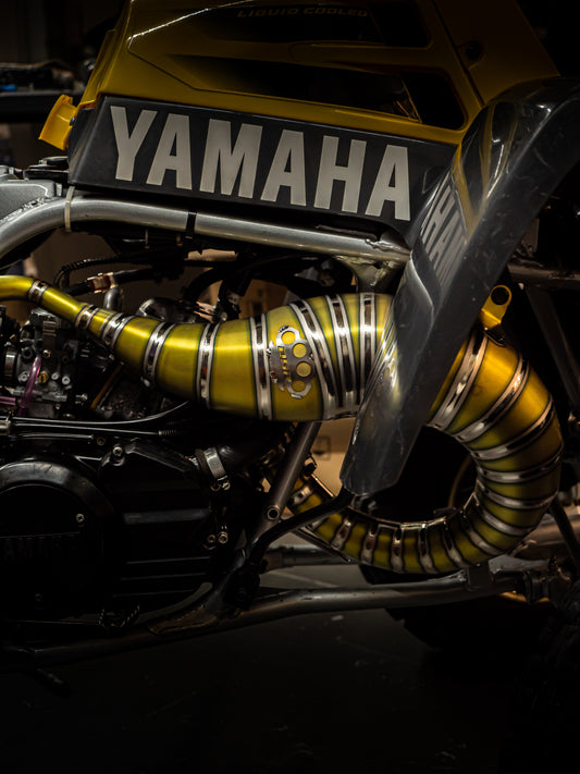 DBR Komplettauspuff aus Titan für YAMAHA BANSHEE 350CC ATV 1988–2009