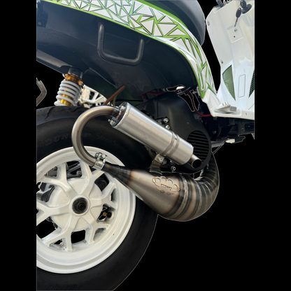 Marmitta DBR Minarelli Verticale Trofeo - MBK Booster Spirit, Next Generation e Stunt - Yamaha Zuma e Slider - Aprilia SR50 1992-1993 - DBR Factory