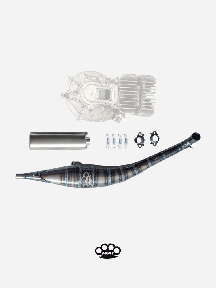 DBR GP01 Auspuff für Simonini 4P - Scooter Zylindergruppen
