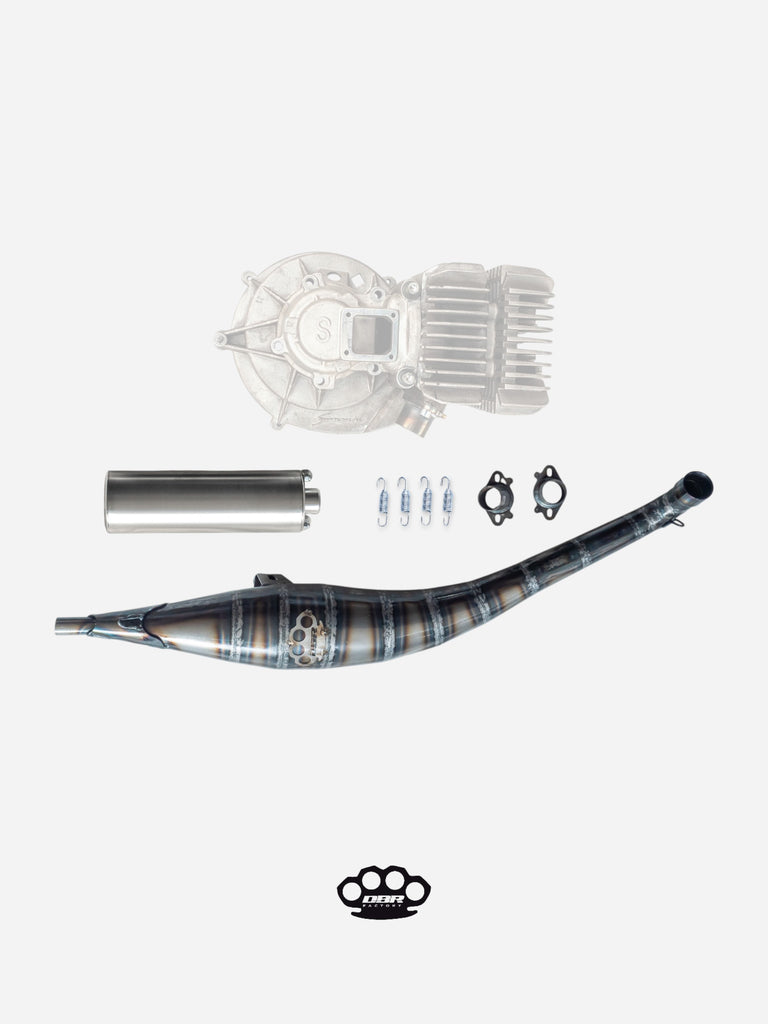 DBR GP01 Auspuff für Simonini 4P - Scooter Zylindergruppen