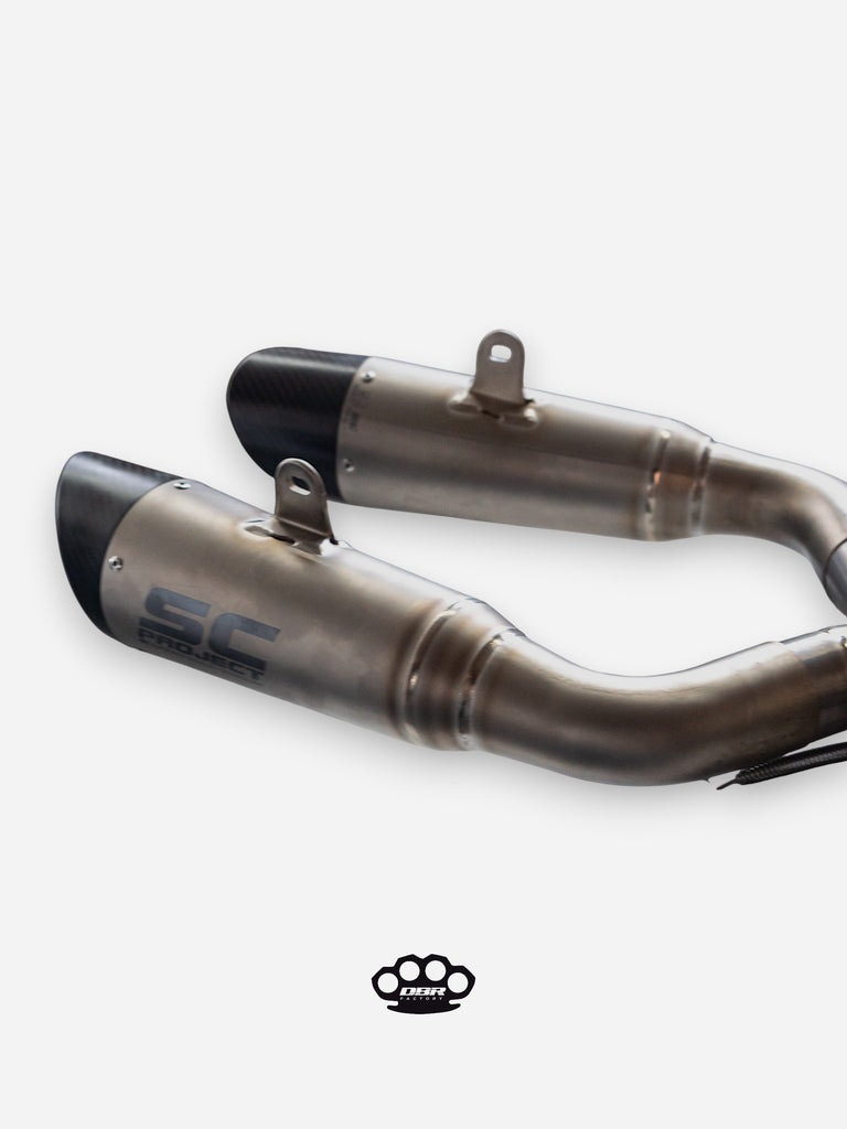 DBR Coppia Terminali in Titanio DUCATI HYPERMOTARD 950 - SP 2019-2023 - DBR Factory