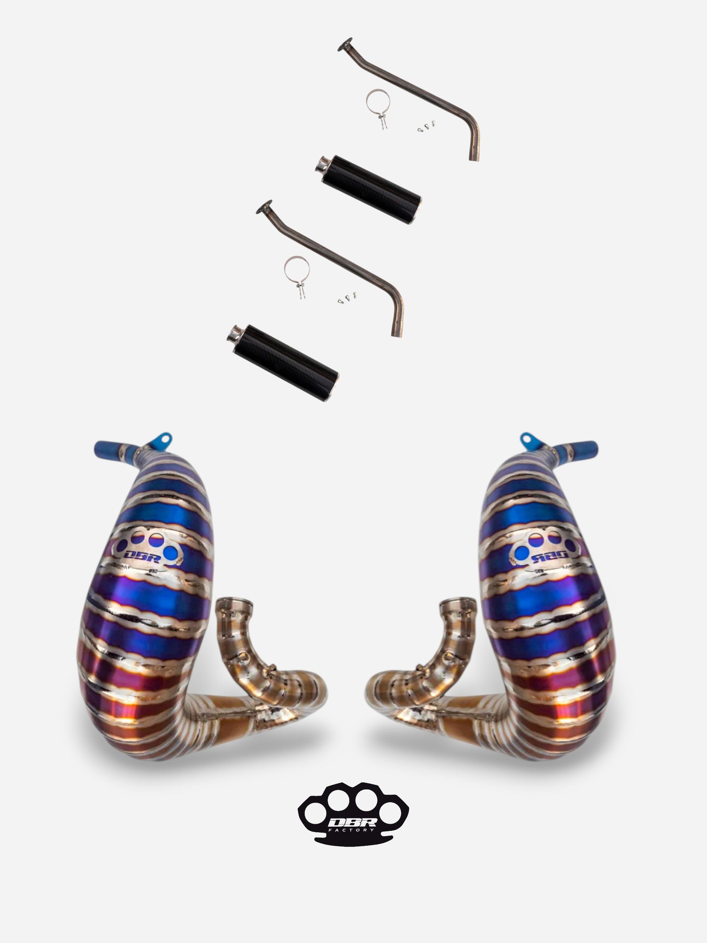 DBR Complete Titanium Exhaust for YAMAHA BANSHEE 350CC ATV 1988–2009