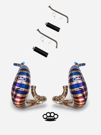 DBR Complete Titanium Exhaust for YAMAHA BANSHEE 350CC ATV 1988–2009