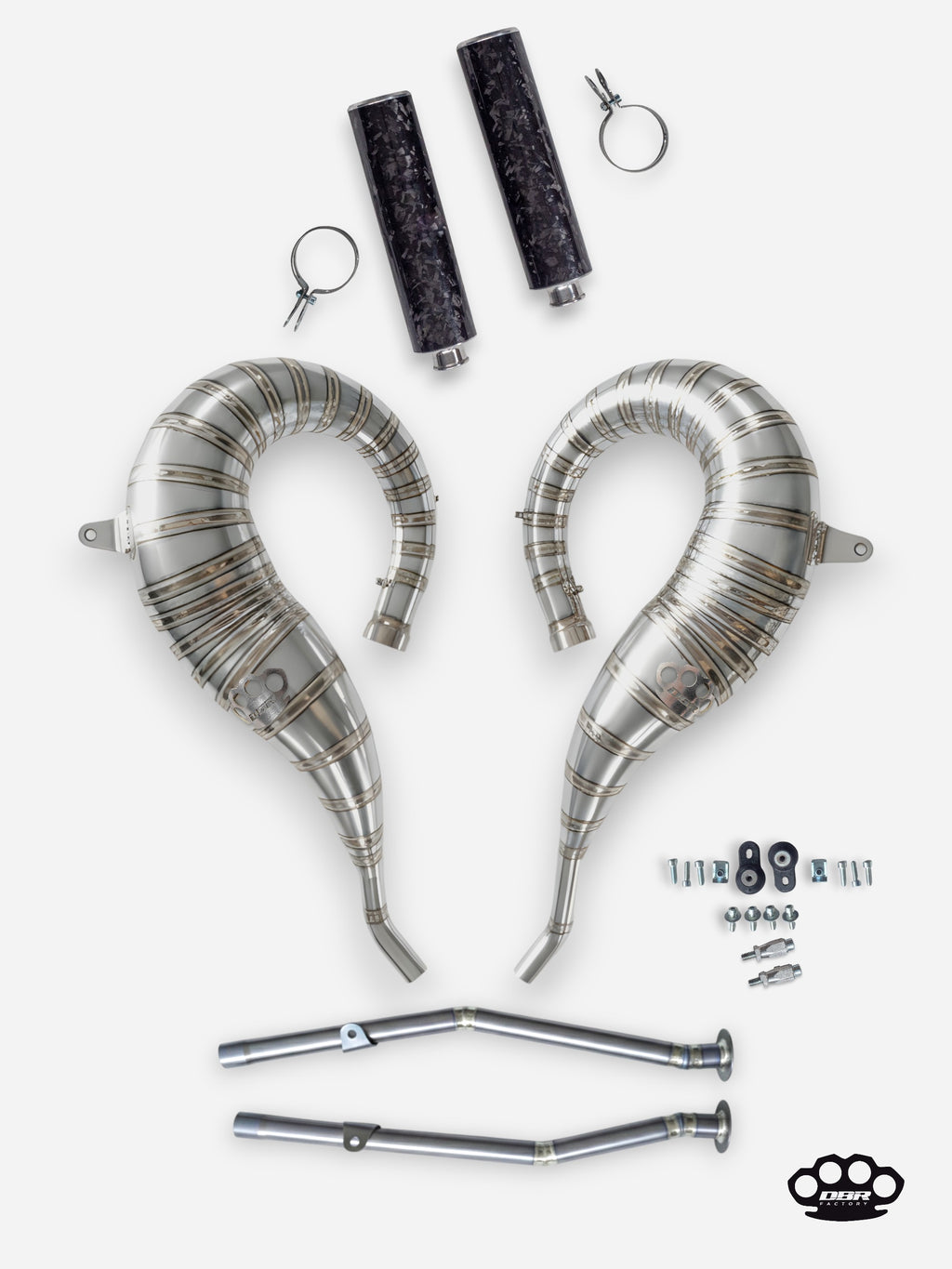 DBR Komplett-Auspuff aus Titan für YAMAHA BANSHEE 350CC ATV 1988–2009