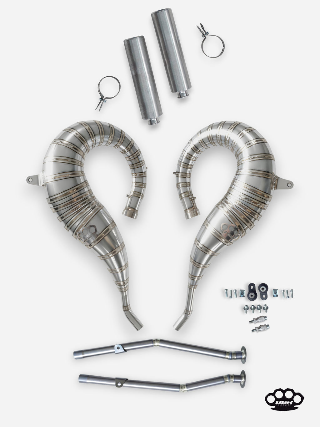 DBR Komplett-Auspuff aus Titan für YAMAHA BANSHEE 350CC ATV 1988–2009