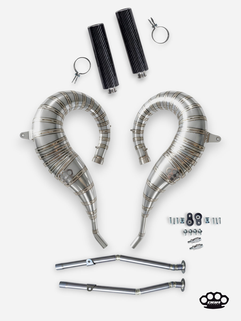 DBR Komplett-Auspuff aus Titan für YAMAHA BANSHEE 350CC ATV 1988–2009