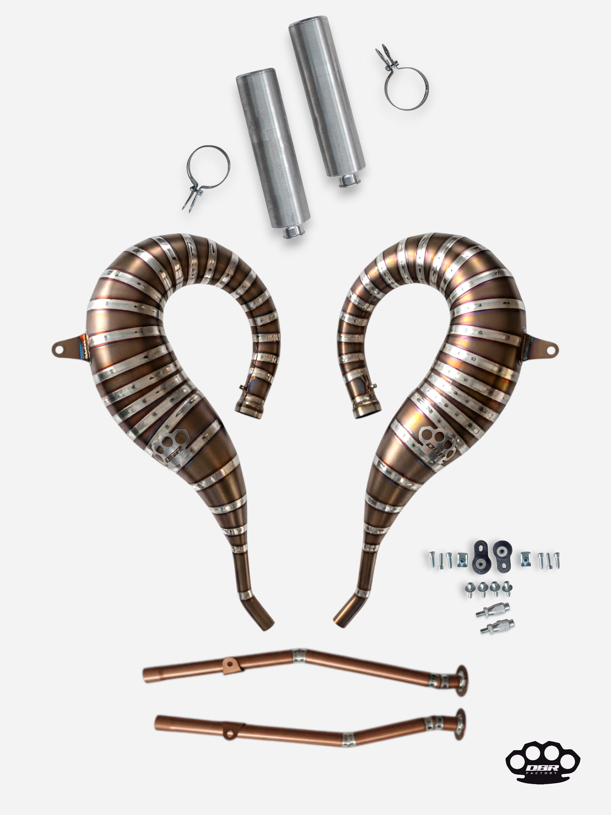 DBR Komplett-Auspuff aus Titan für YAMAHA BANSHEE 350CC ATV 1988–2009