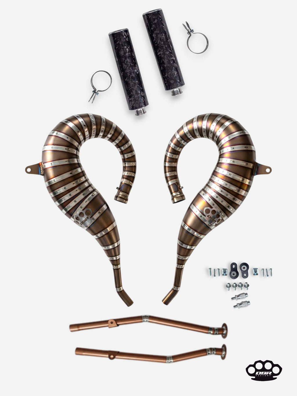 DBR Komplett-Titan-Auspuff für YAMAHA BANSHEE 350cc bis 470cc ATV 1988–2009