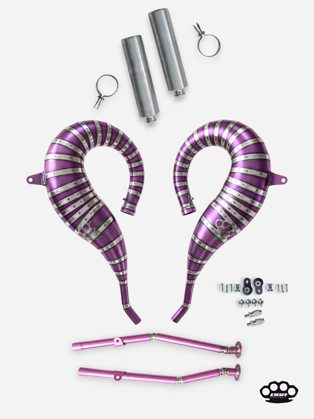 DBR Komplett-Auspuff aus Titan für YAMAHA BANSHEE 350CC ATV 1988–2009