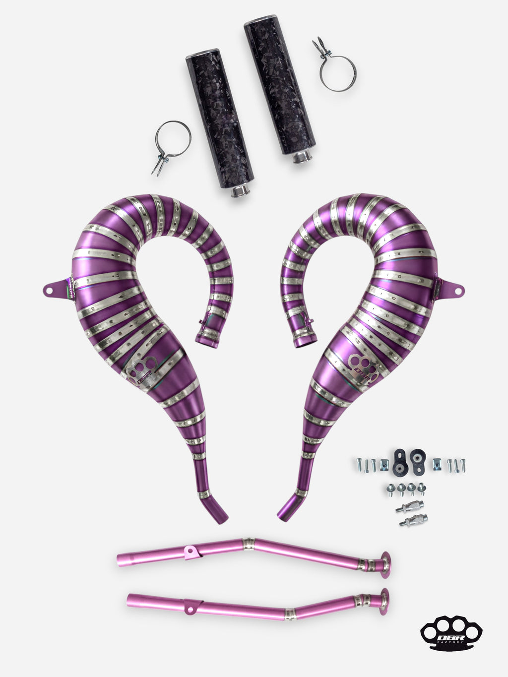 DBR Komplett-Auspuff aus Titan für YAMAHA BANSHEE 350CC ATV 1988–2009