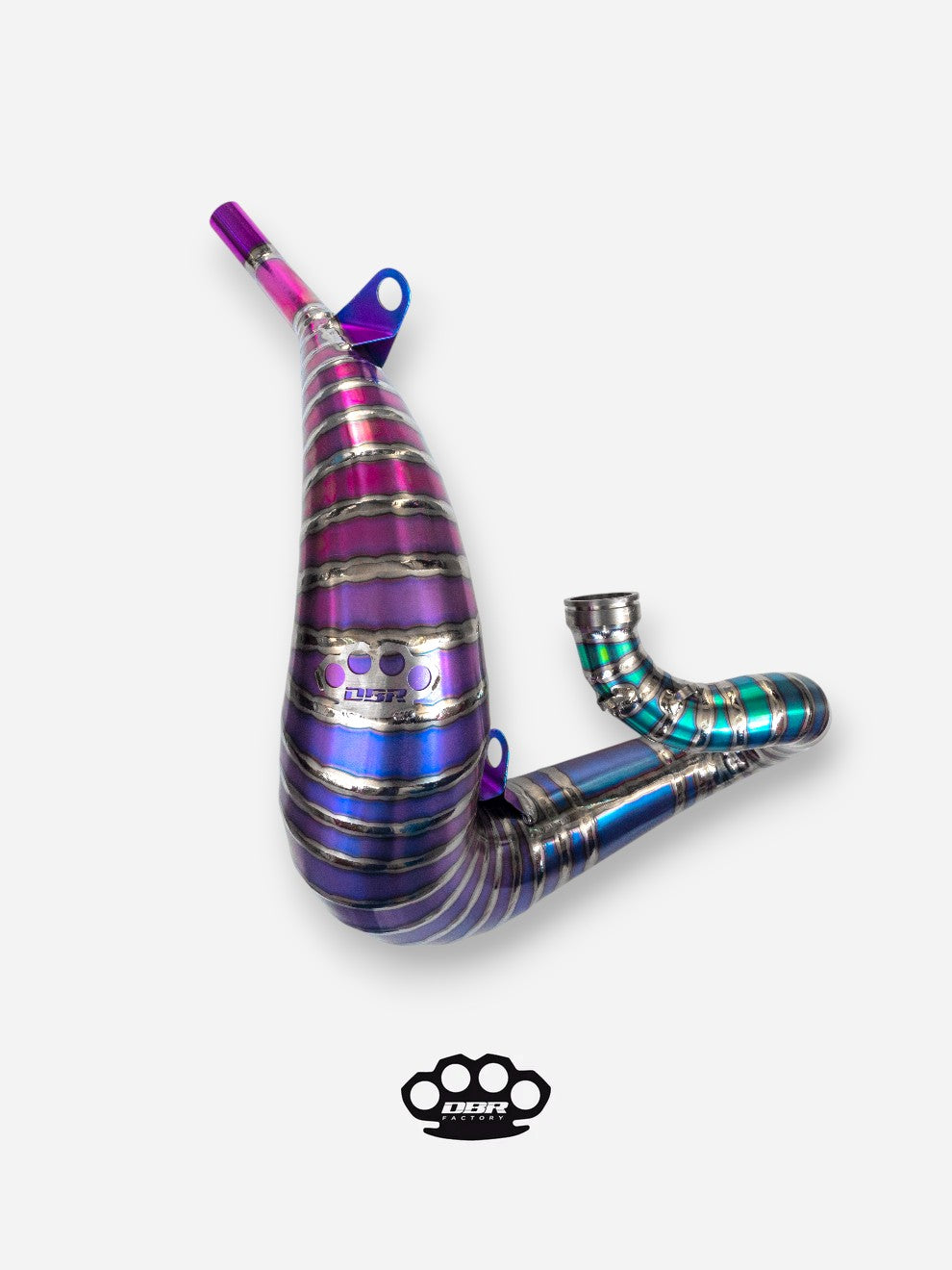 DBR Off-Road Auspuff 250/300cc Hoch Titanium