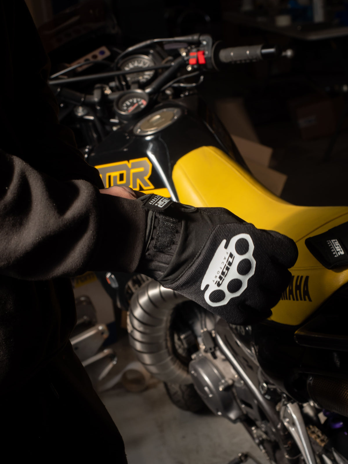 DBR Touch Pro Motorrad- und Crosshandschuhe aus Neopren