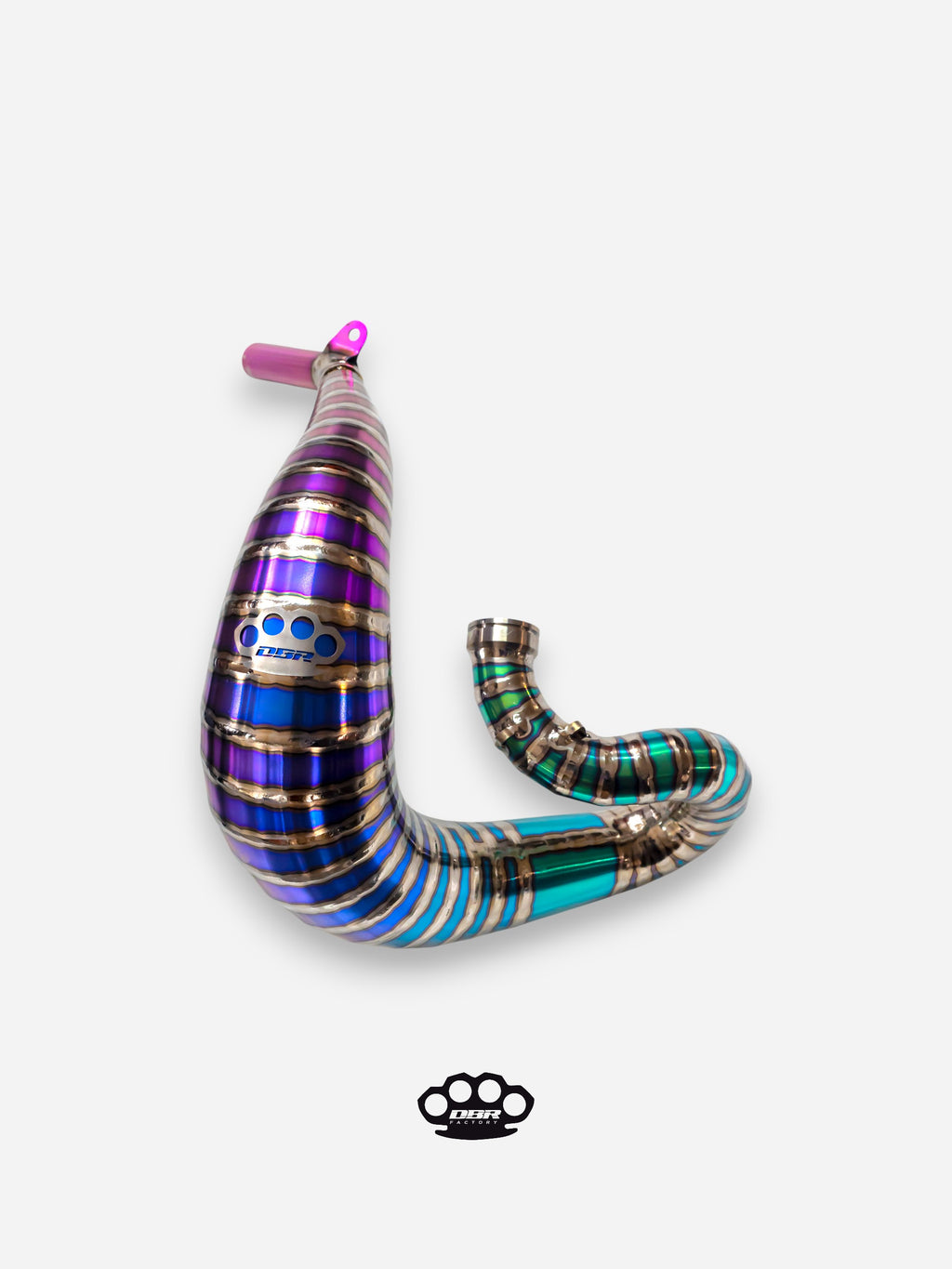 DBR Off-Road Auspuff 250/300cc Hoch Titanium