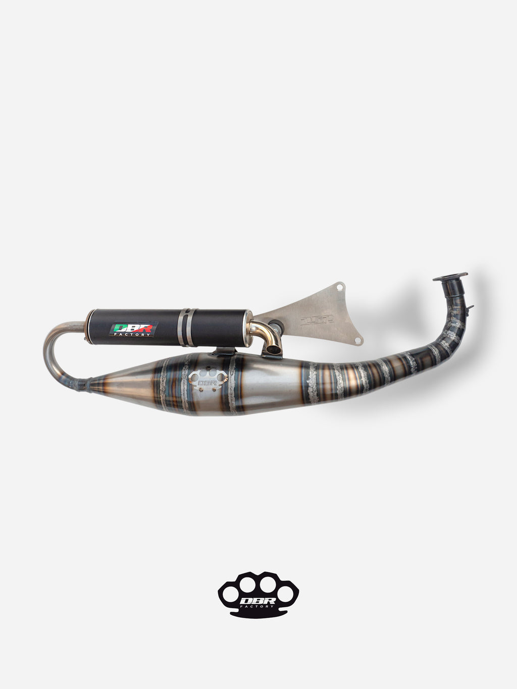 Marmitta DBR Minarelli Orizzontale - Scarico Intermedio 70cc - DBR Factory