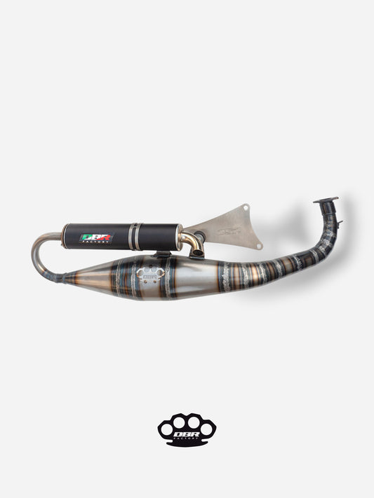 Marmitta DBR Minarelli Orizzontale - Zwischenrohr Auspuff 70cc