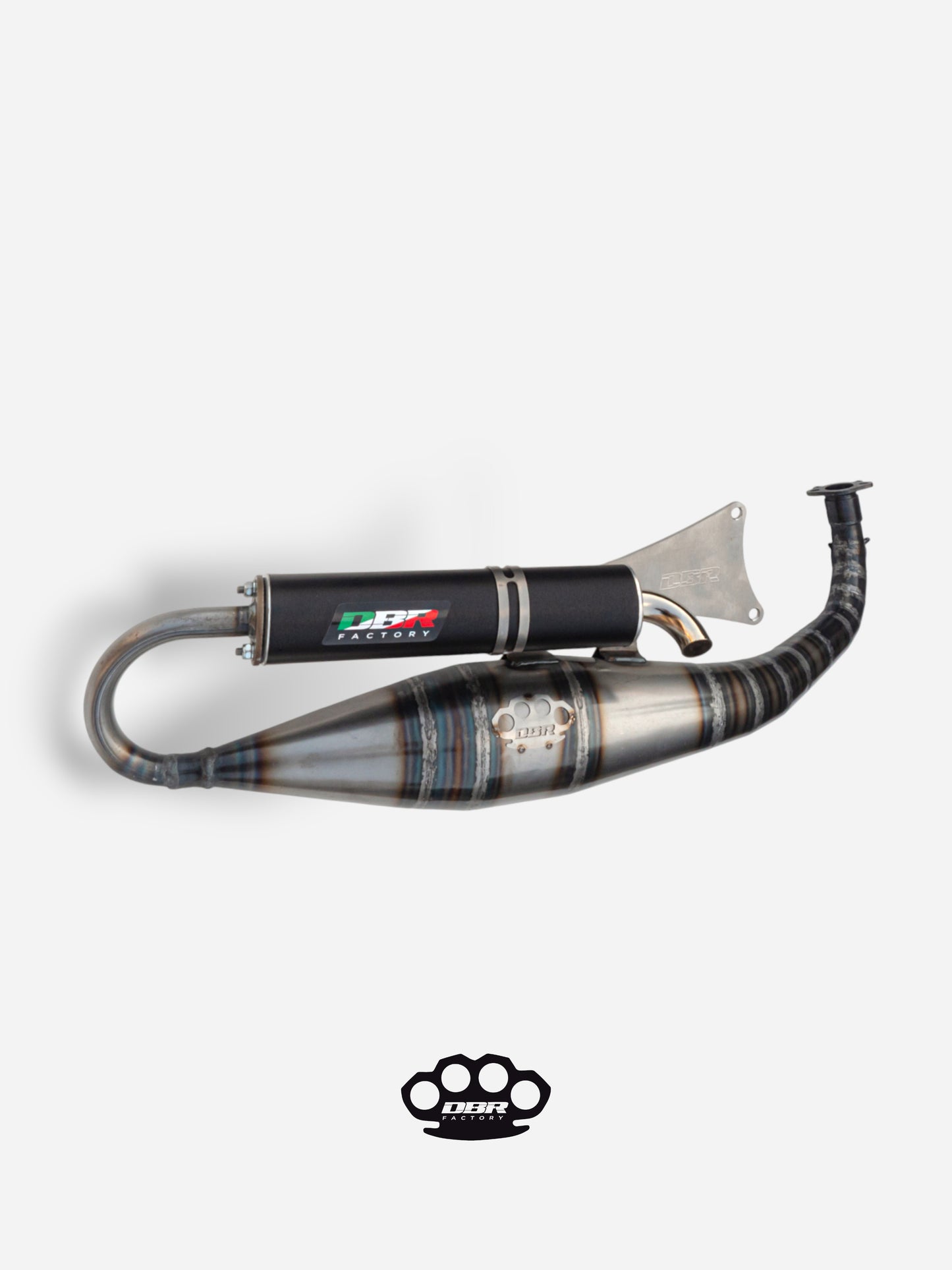 Marmitta DBR Minarelli Orizzontale - Zwischenrohr Auspuff 70cc