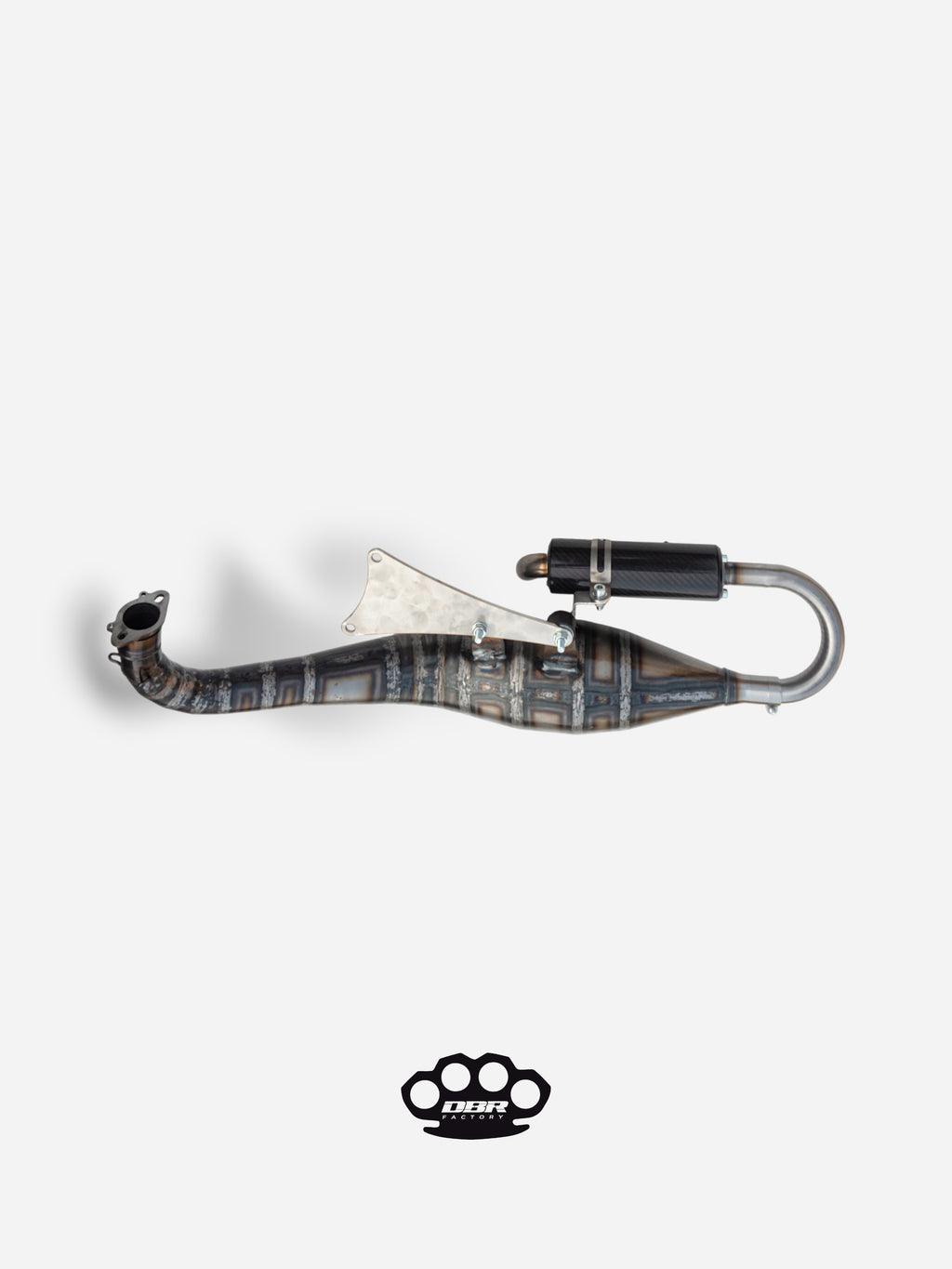 Marmitta DBR Minarelli Orizzontale - Scarico Over Trofeo 90-100cc - DBR Factory