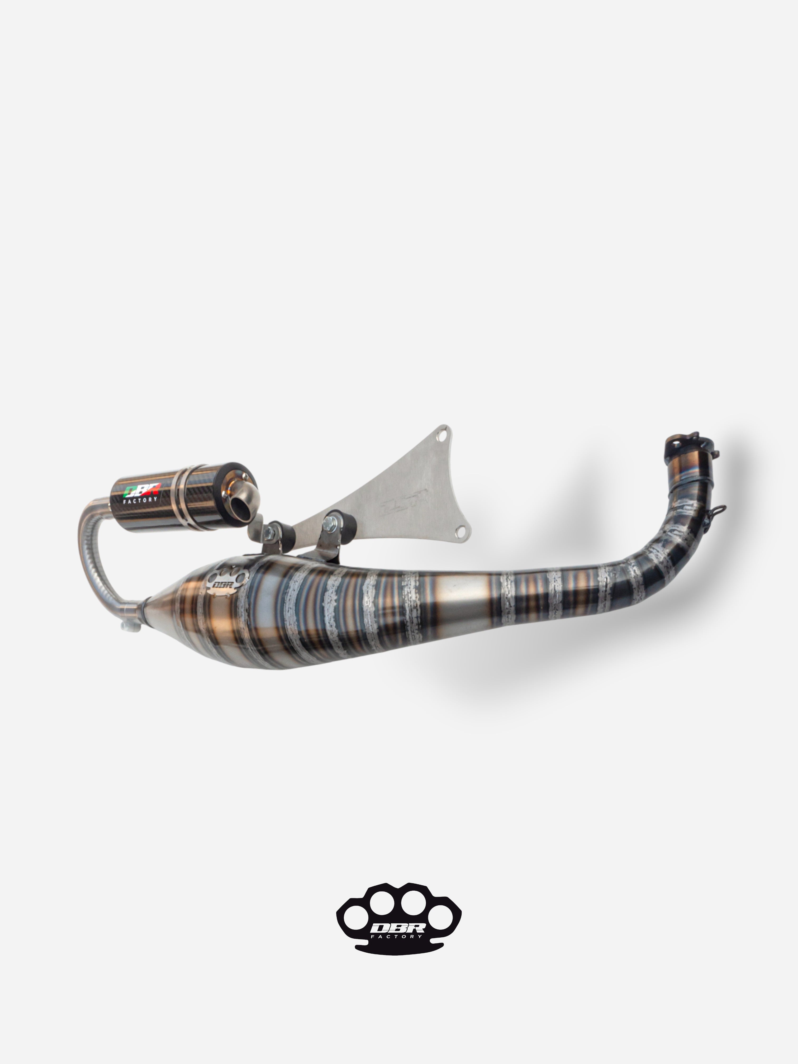 Marmitta DBR Minarelli Orizzontale - Scarico Over Trofeo 90-100cc - DBR Factory