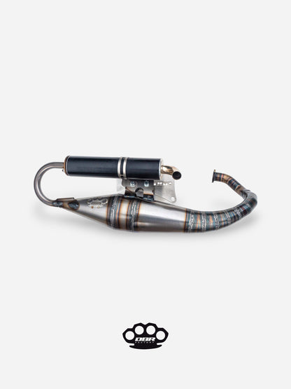 DBR Exhaust Minarelli Vertical Base - MBK Booster Spirit, Next Generation and Stunt - Yamaha Zuma and Slider