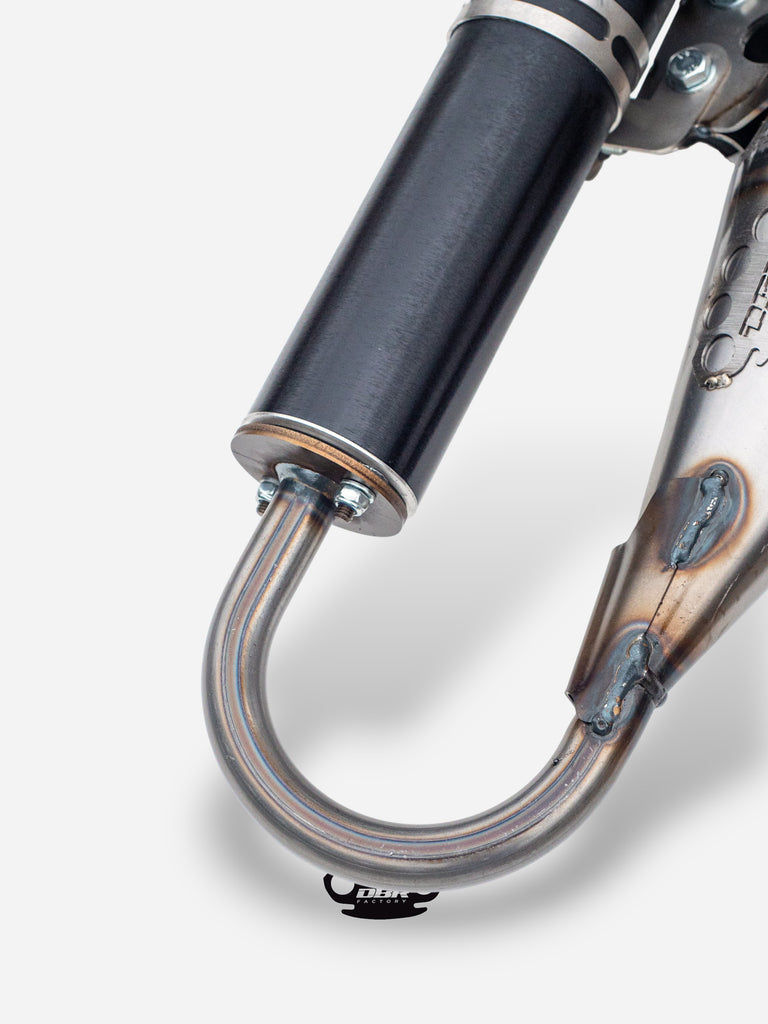 Marmitta DBR Minarelli Verticale Base - MBK Booster Spirit, Next Generation e Stunt - Yamaha Zuma e Slider - DBR Factory