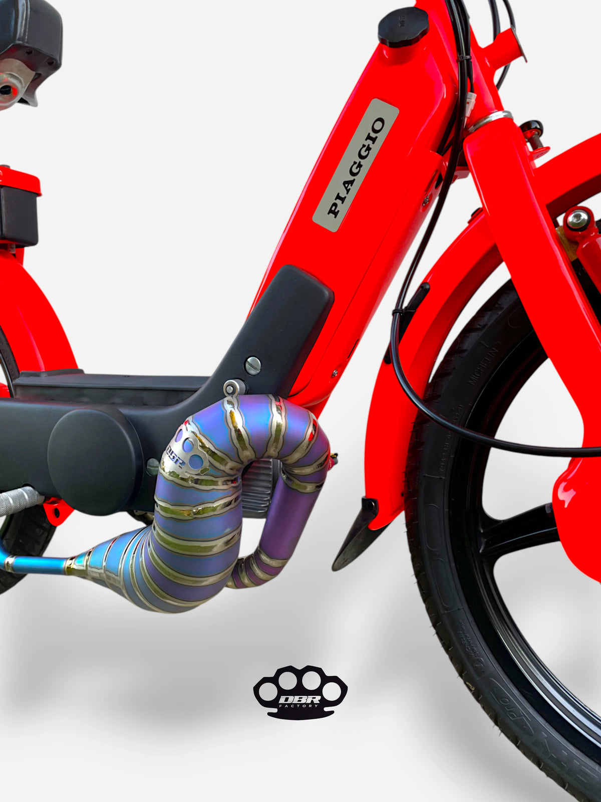 DBR Titan Wyvern Auspuff Multicolor - Vespa und Gilera