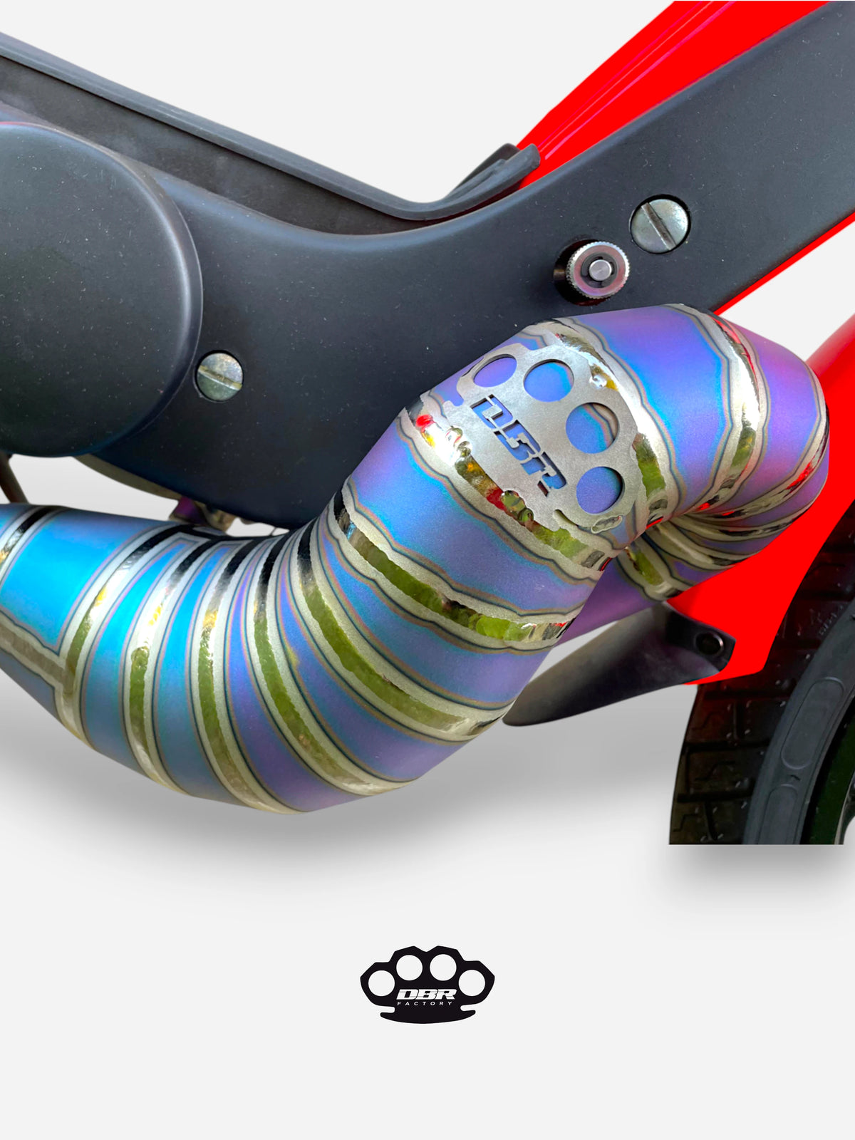 DBR Titan Wyvern Auspuff Multicolor - Vespa und Gilera