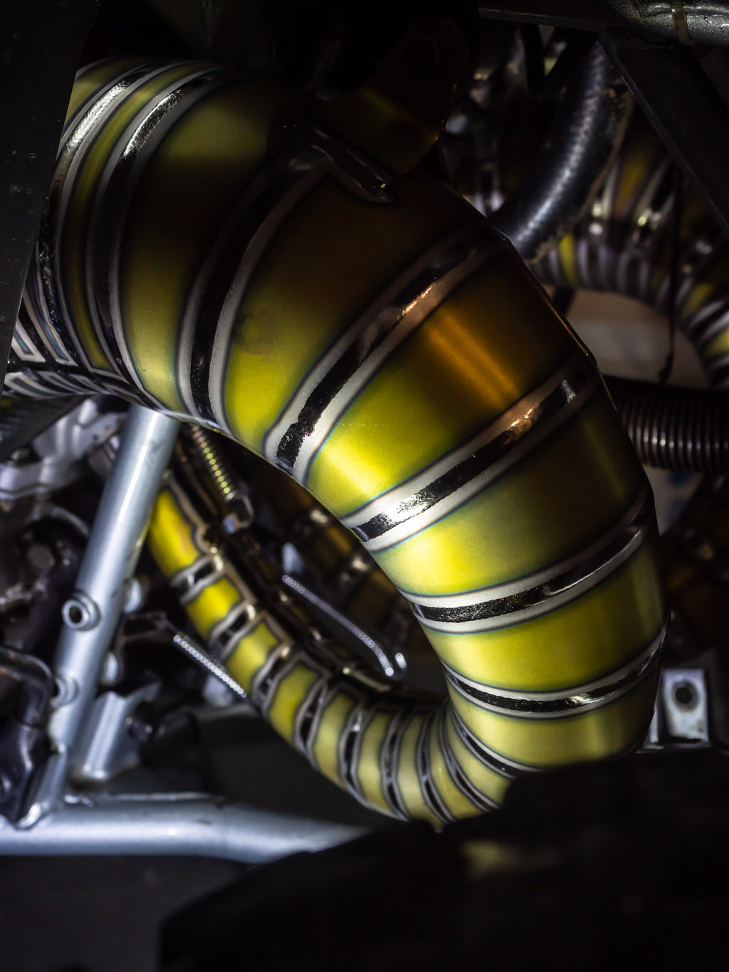 DBR Komplett-Auspuff aus Titan für YAMAHA BANSHEE 350CC ATV 1988–2009