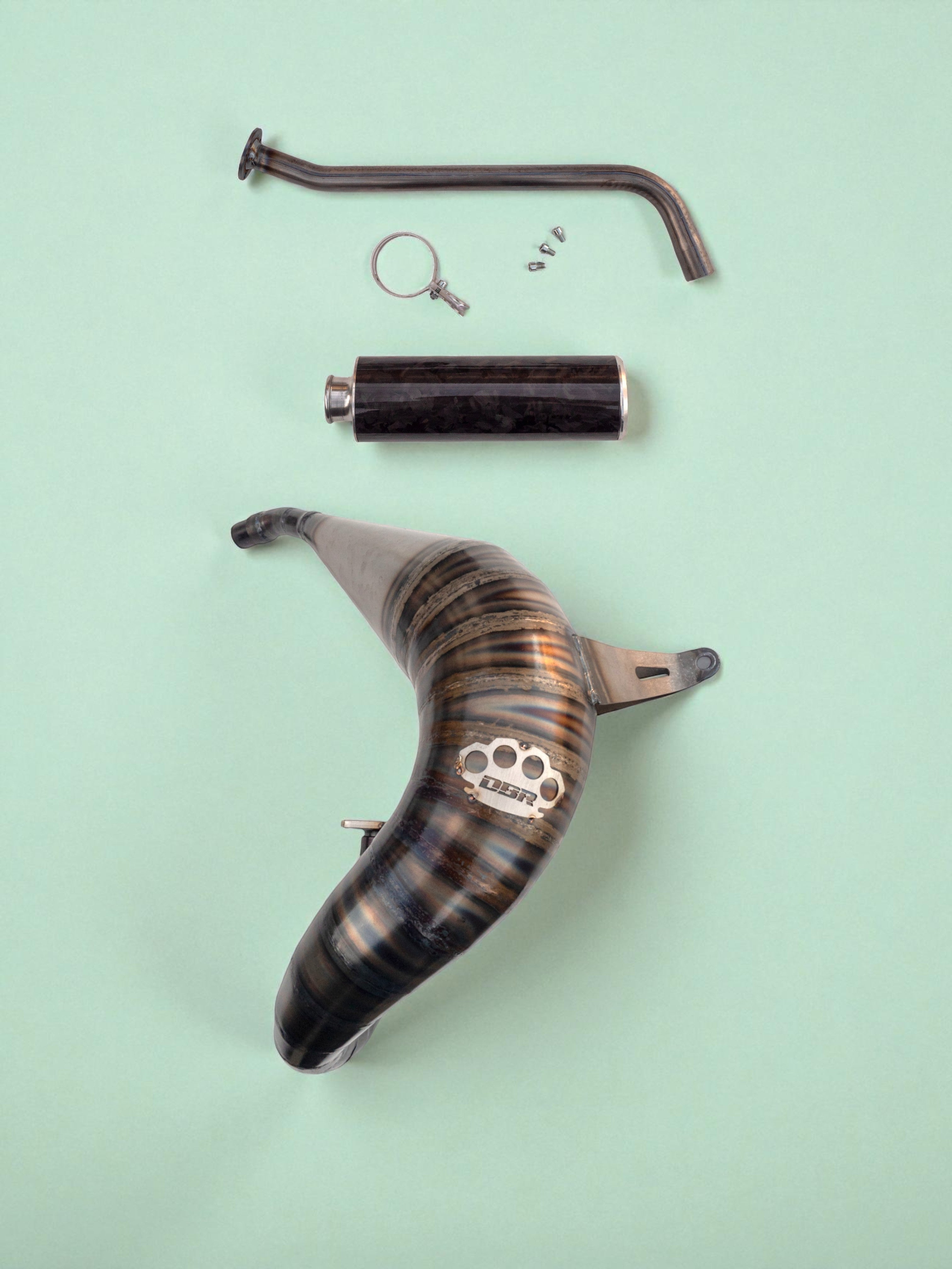 Komplette DBR Auspuffanlage für YAMAHA BLASTER 200cc ATV 1988–2009