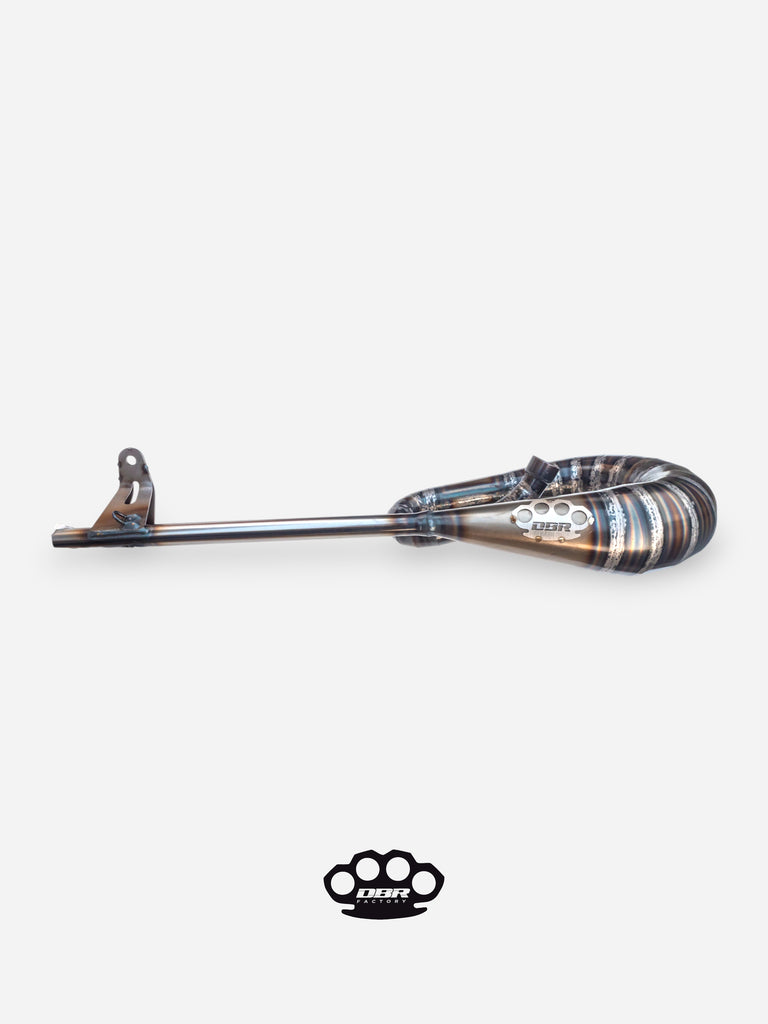 DBR Classic Moped Auspuff – Integrierter Schalldämpfer