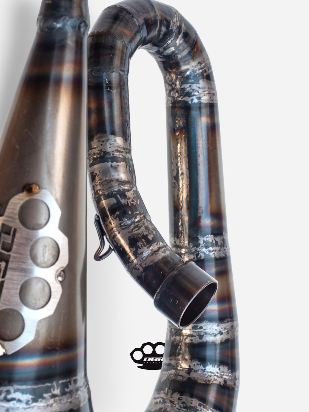 DBR Classic Moped Auspuff – Integrierter Schalldämpfer