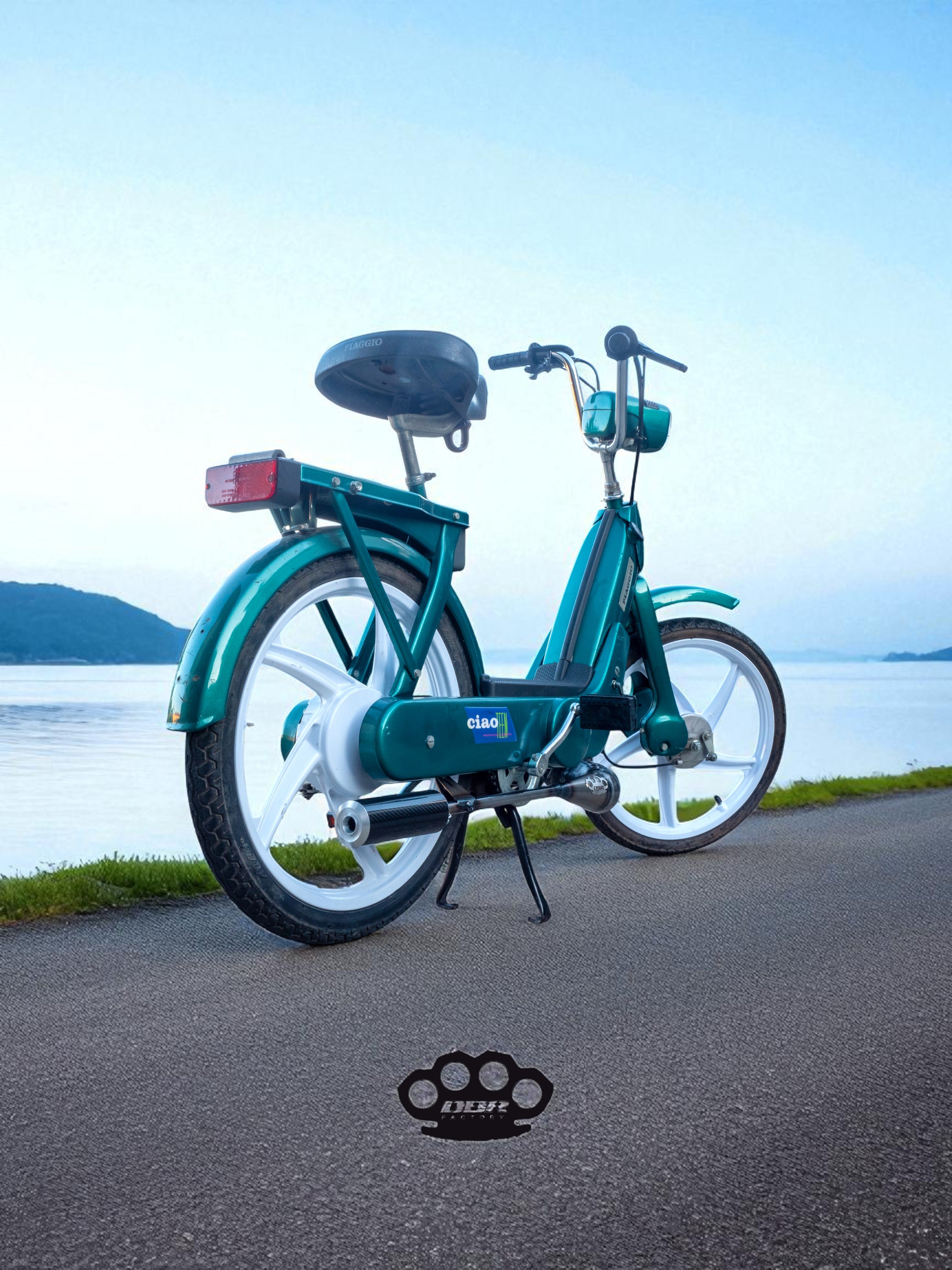 Scarico DBR Classic Moped – Silenziatore Integrato - DBR Factory