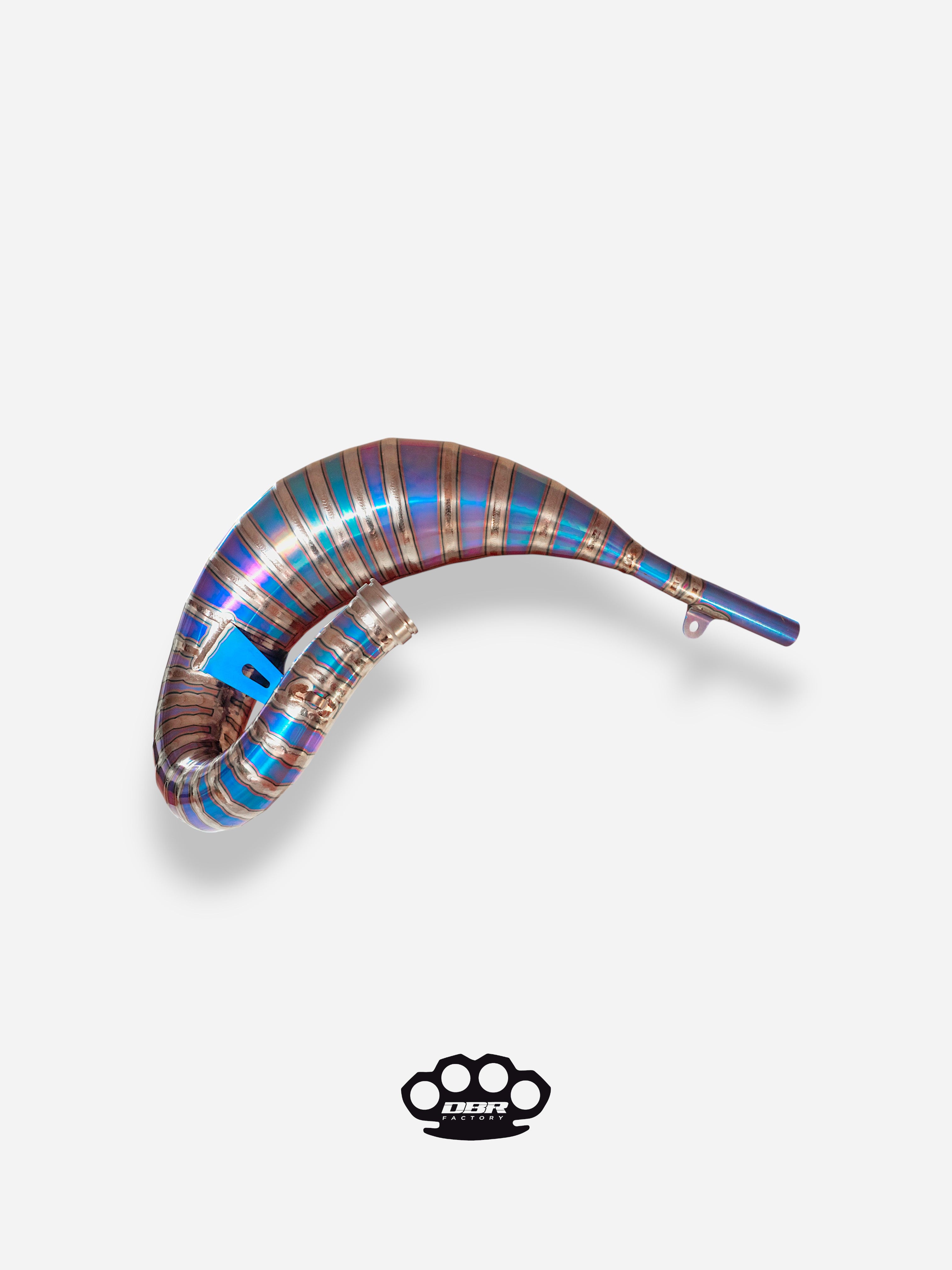 DBR Off-Road 125/150cc Titanium Auspuff Hoch - Bauch