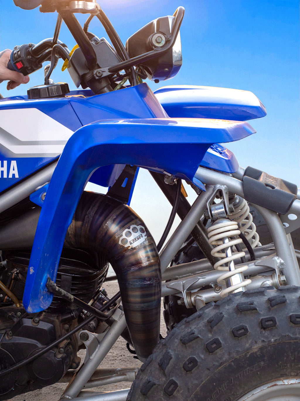 Komplette DBR Auspuffanlage für YAMAHA BLASTER 200cc ATV 1988–2009