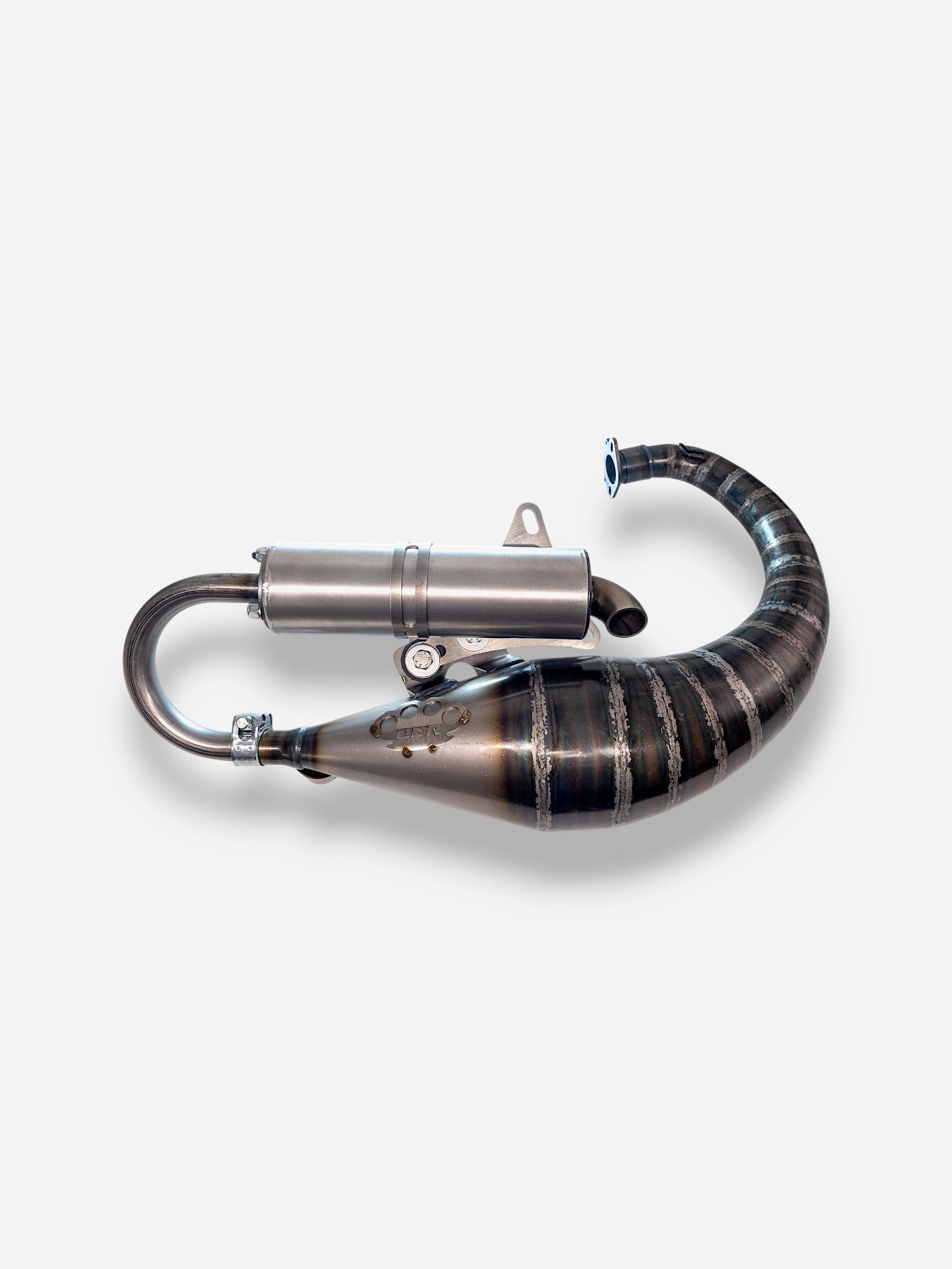 Marmitta DBR Minarelli Verticale Trofeo - MBK Booster Spirit, Next Generation e Stunt - Yamaha Zuma e Slider - DBR Factory