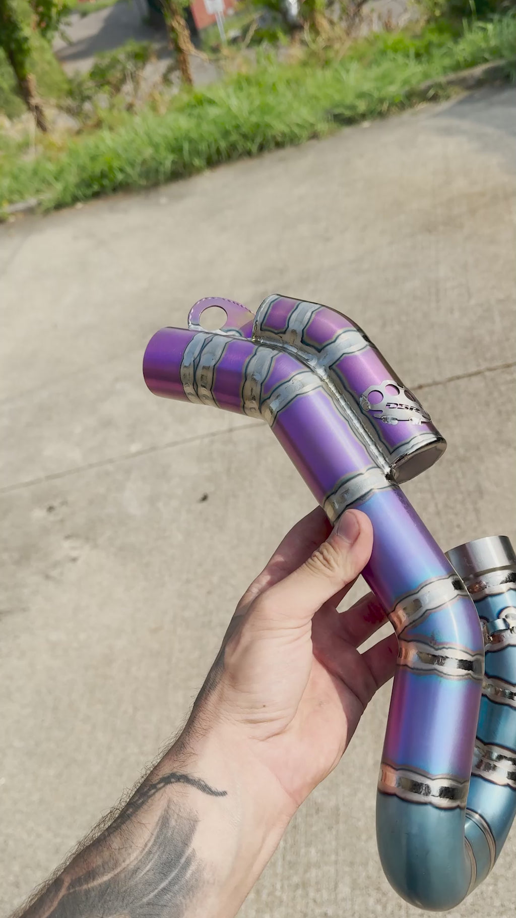 DBR 4T Titanium Auspuffkrümmer - KTM, Husqvarna und Gas Gas