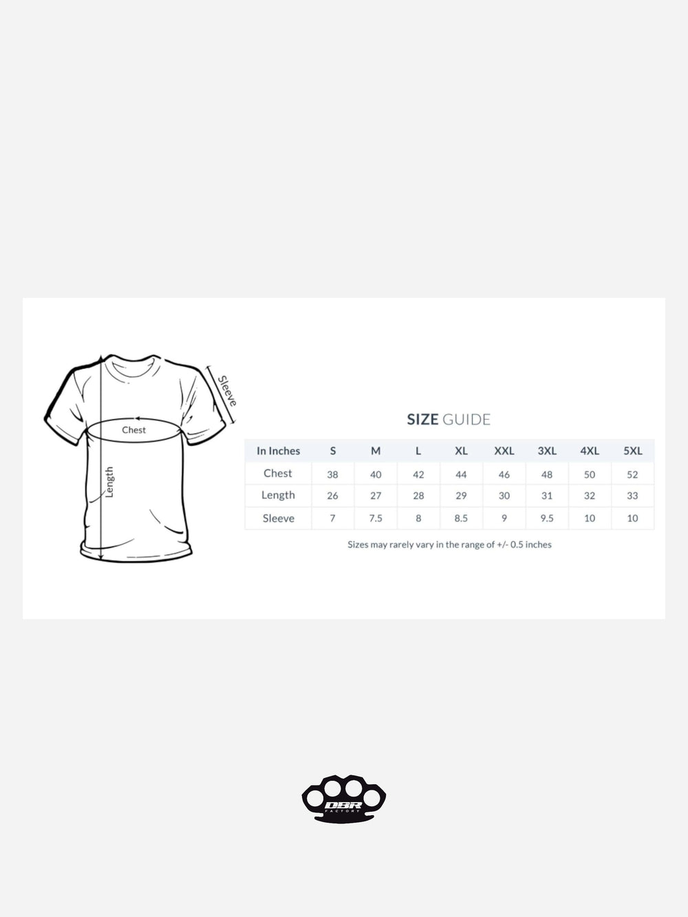 DBR T-Shirt Tirapugni 100% Baumwolle Unisex